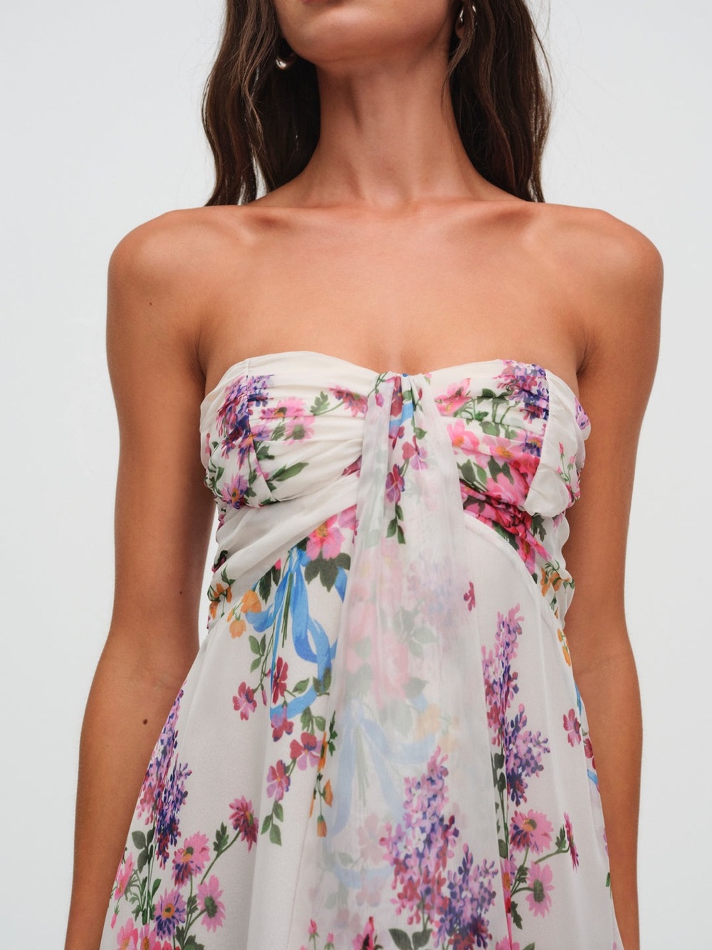 For Love and Lemons Teagan multi-color mini dress Size XS NWT - Picture 5 of 11